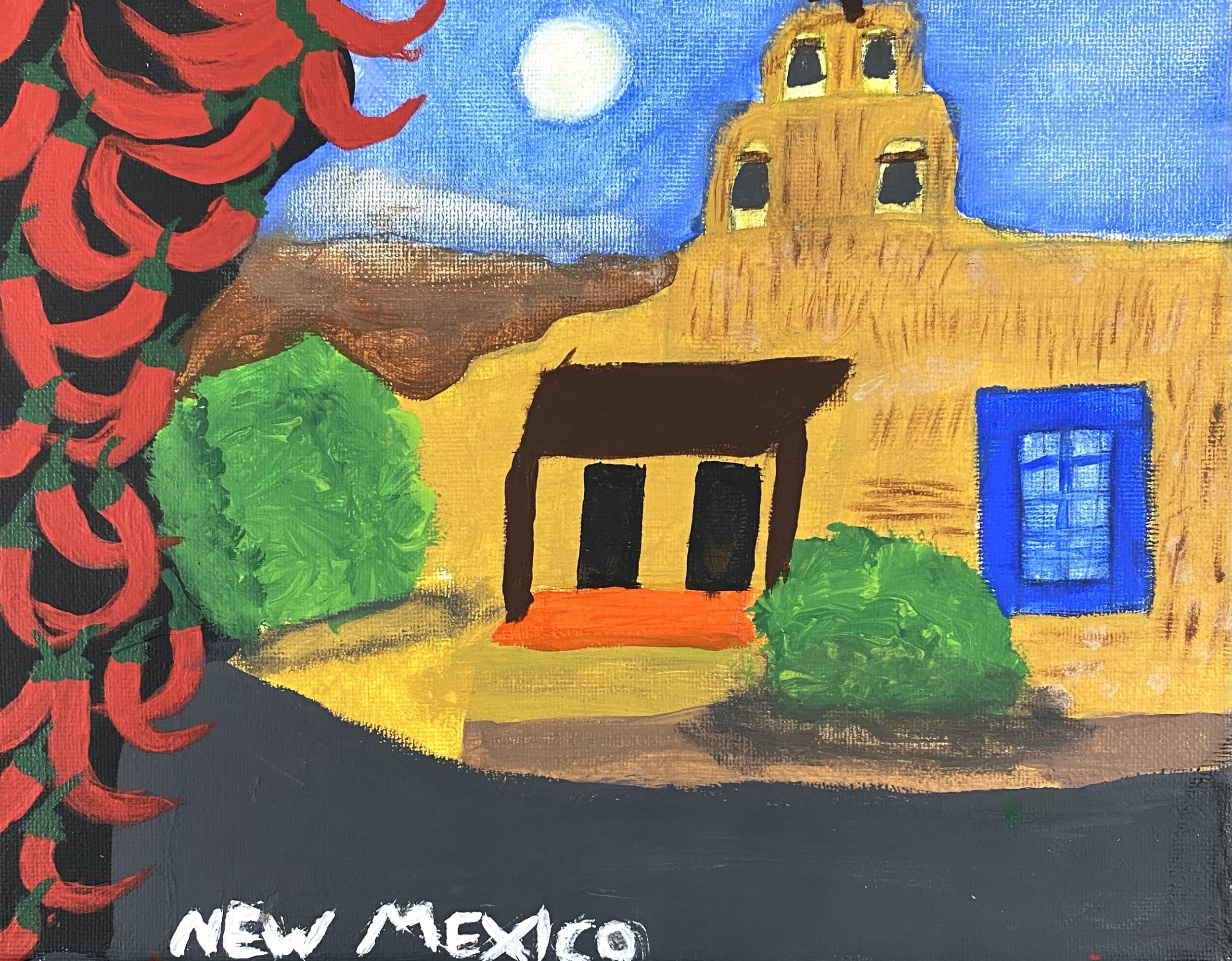 Ariana Avila age 10 New Mexico Acrylic