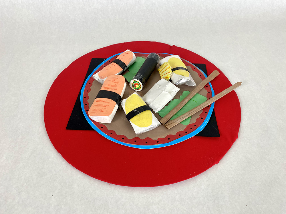 Ashley Ramos age 11 Sushi for Me Paper Sculputre