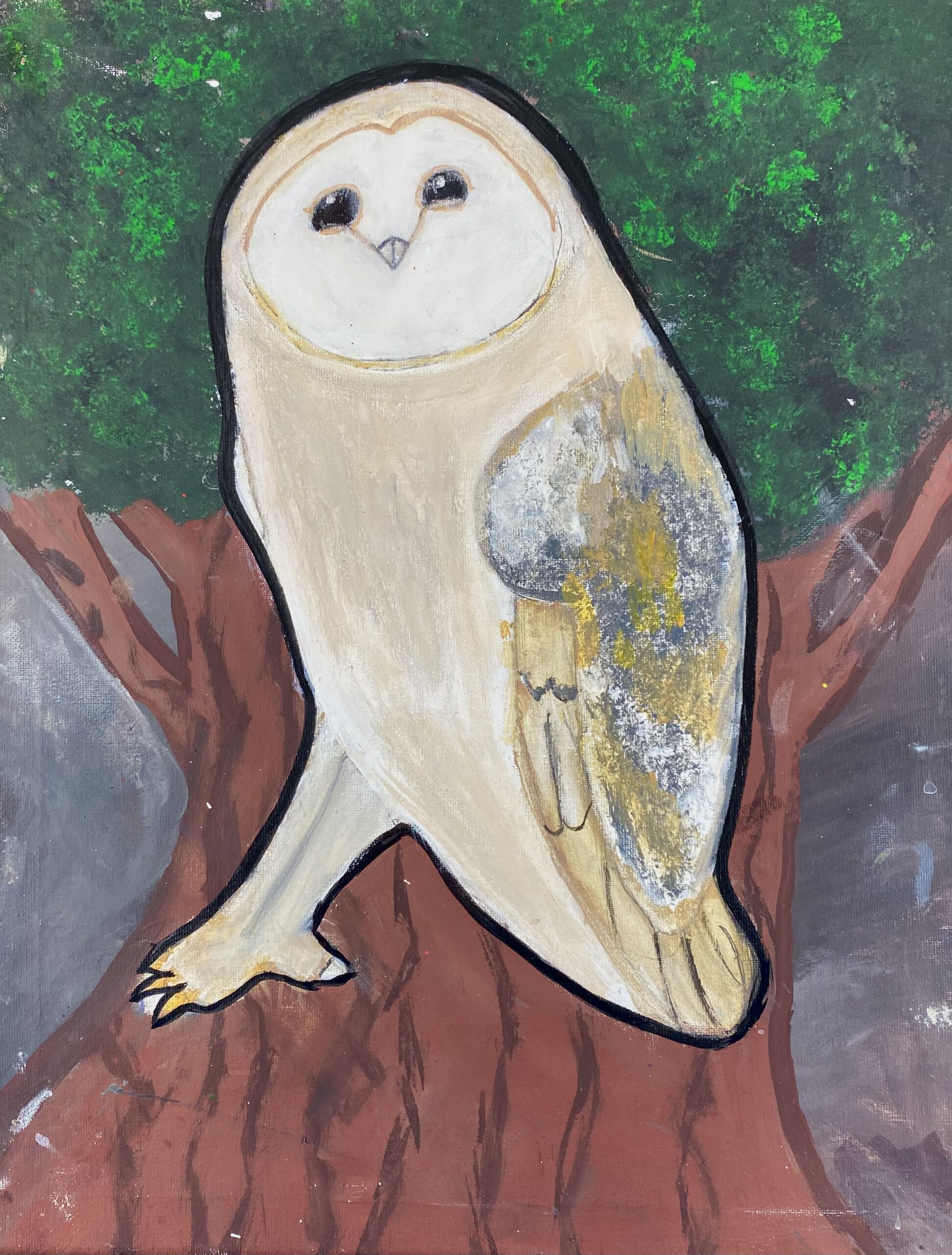 Lakhsmi Ruiz age 11 The Barn Owl Acrylic