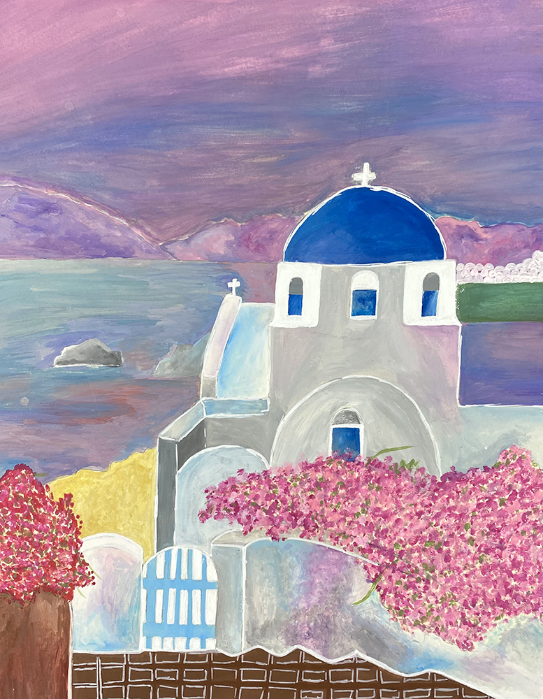 Lexy Esparza age 13 Greece Acrylic